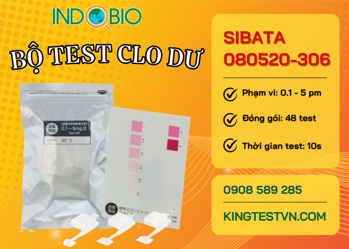 Bộ test clo dư Sibata 080520-306